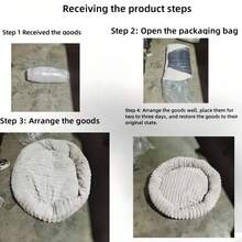 秋冬季毛绒狗床，小型、中型和大型犬深度睡眠宠物床垫，甜甜圈床垫，以及猫咪圣诞礼物 - 彩色 - 查看 8