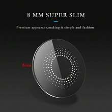 15W Mirror Wireless Charger - Induction Fast Charging Pad Base, Compatible With IPhone 17/16/15/14/13/12/X Series Pro Max Models