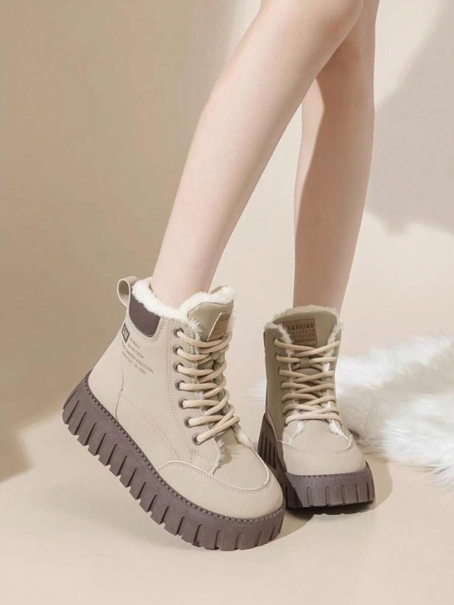 Women's Comfortable Hiking Boots Casual Fashion Outdoor Shoes, Women's Fashion Ankle Boots, Classic Women's Short Boots, Riding Boots - 棕色 - 查看 1