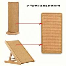 Tấm lót chống trầy xước bằng dây sisal bền chắc, tấm bảo vệ ghế sofa khỏi trầy xước, keo dán vô hình kỳ diệu, cấu trúc nhiều lớp, chống trầy xước và mài mòn, món quà Giáng sinh hoàn hảo cho thú cưng. - 20*40cm - Xem 8