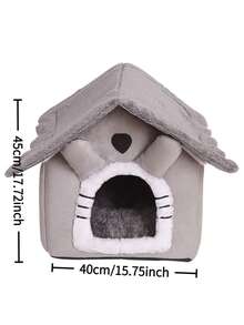All Season Enclosed Pet House, Cat Dog Villa Nest, Removable & Washable, Easy To Clean, Mold & Collapse-Resistant, Compatible For Home Cat Cage Dog Bed - Multicolor - View 2
