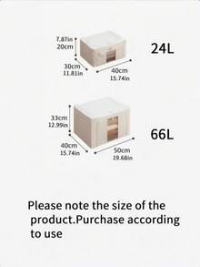 1 hộp đựng đồ bằng vải Oxford có thể gấp gọn, cửa sổ trong suốt dễ quan sát, dung tích lớn với vách ngăn, ngăn riêng cho quần và váy, thiết kế khóa kéo, chống bụi và ẩm, có thể gấp gọn để tiết kiệm không gian, thích hợp cho tủ quần áo và tủ đựng đồ. #Hộp đựng đồ trong tủ quần áo #Hộp đựng quần áo #Hộp đựng đồ có thể gấp gọn - trắng - Xem 16