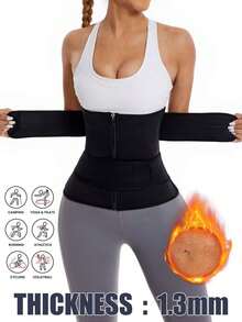 Sports Outdoor Sports Yoga Training Waist Belt Lumbar Support Belt Shapewear Waist Trainer Corset Gym Accessories ZGZ0 - 黑色 - 查看 7