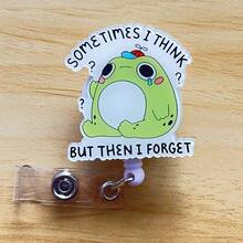 Retractable D Card Holder Reel With Cute Cartoon Design,Teacher Nurse Hospital Badge Holder Office Lanyard 1pc - Black - View 14