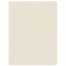 3/5片装微针练习皮，不含乳胶的眉毛纹身练习皮，化妆皮，硅胶皮片 - 杏色 - 查看 2