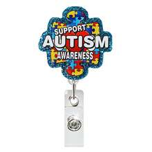 1pc Toothpaste, Scissors, Cup, Badge, Scroll Retractable Rotatable Funny Badge Clip, Medical/Nursing Easy Pull Tab - Multicolor - View 9