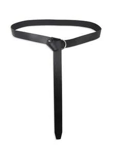 1件男女通用PU皮革中世纪腰带，适用于文艺复兴时期、维京风格、集市、LARP角色扮演道具