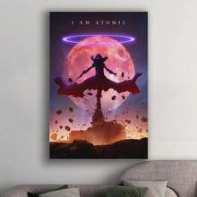 Framed  I Am Atomic Poster The Eminence In Shadow Canvas Painting Picture For Home Wall Decor New Year, Christmas, Easter For Living Room, Bedroom, Kitchen,Restroom Decoration - Framed(框架) - 查看 3