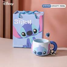 Disney 陶瓷马克杯礼盒套装，卡通马克杯配勺子，咖啡杯节日纪念礼盒 - 彩色 - 查看 9