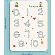 1套32页全脑开发训练套装，阅读和写作练习册 - 控笔和绘画教育书籍 | 学习写作技巧，可擦儿童写作贴纸，返校礼物，生日礼物，圣诞节，感恩节及其他11个节日礼物（不含笔和橡皮）