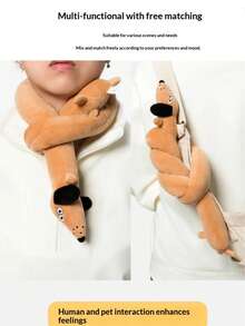 New Long Sausage Dog Doll, 1pc Plush Squeaky Dog Doll Stuffed Animal Doll, Perfect Gift For Birthday, Boys, Girls, Christmas - Multicolor - View 10