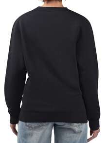 Purdue Boilermakers Primary Logo Crew Neck Sweatshirt -1 (2) - màu đen - Xem 3
