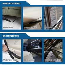 3pcs Universal Vacuum Cleaner Hose Adapter Kit - 25 Inch Flexible Crevice Tool Attachments - Fits 1-1/4 Inch Or 1-3/8 Inch (32mm-35mm) Vacuum Hose Connectors - Flat Crevice Nozzle Interface - Multicolor - View 10