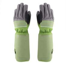 Puncture-Resistant Gardening Gloves For Pruning Roses - Durable Green Gardening Gloves - Green - View 3