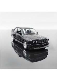 1:36 Scale BMW M3 1987 Diecast Model Car, White/Black, Rear-Wheel Drive, Smooth Gliding, Openable Doors, Detailed Replica, Toy For Boys And Girls, Collectible And Desktop Decor, Christmas, Halloween, Birthday Gift - Multicolor - View 3