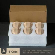 6pcs/Set Embossed Ceramic Tulip Cups (100ml) - Arabic Style Matcha And Coffee Cups, Suitable For Eid Al-Adha