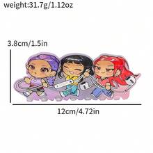 Mattel 1pc Kpop Witch Hunting Group Inspired Acrylic Hair Clip, Suitable For Girls To Style Hair - Multicolor - View 10