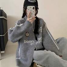 Women Sports Sweaters - 灰色 - 查看 5