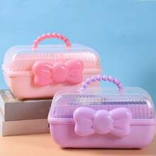 Multi-Layer Jewelry Makeup Organizer Box, Desk Accessories Storage Container For Cosmetics, Hair Clips, DIY Crafts