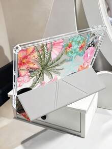 Coconut, Coconut Tree, Hibiscus Flower, Hibiscus Flower Protective Case For IPad Air 8 (M4) 2026 (11-Inch), Air 8 (M4) 2026 (13-Inch), (A16) 11th Gen 11-Inch (2025), Apple Air 11 (2025), 10th Gen 10.9-Inch (2022), With Pencil Slot, Tri-Fold Stand, Auto Wake/Sleep, Cute Gift For Back To School, Valentine's Day, Holidays - Multicolor - View 6
