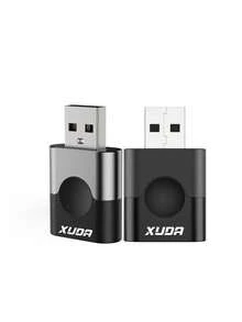 XUDA 2-In-1 Wireless CarPlay/Android Auto Mini Adapter - 2.4-5.0 GHz WiFi 5 Carplay Converter, Wired To Wireless, Fast Auto-Connect, No Delay, Compact Design, Compatible With IPhone & Android, With USB/USB-C Port, No Battery