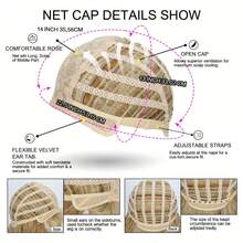 Parrucca riccioluta di media lunghezza, 20 pollici, con una miscela di colori dorati e marroni, realizzata in fibre sintetiche resistenti alle alte temperature, adatta per l'uso quotidiano e per le feste delle donne. - Dorato - Visualizzare 7