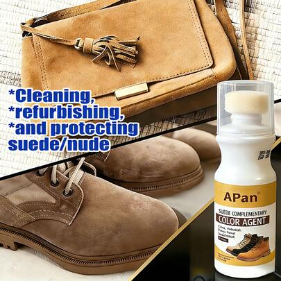 麂皮翻新剂，适用于麂皮靴、鞋、夹克，保护和护理，快速恢复和增强原色，100毫升。