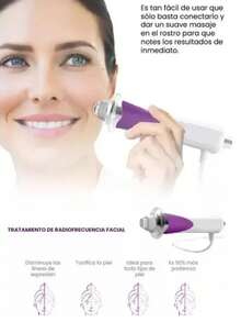 Derma Wand Pro Tonificador Facial Anti Edad Radiofrecuencia Maquina Radiofrecuencia Dermawand Pro Facial Antiarrugas - Blanco - Ver 5