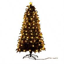 Árbol de Navidad con Luces LED Incorporadas Fácil de Montar y Decorar Ideal para Hogar Oficina y Fiestas Navideñas Decoración Festiva y Alegre - Tipo de Enchufe A USA (110-127V) - Ver 6