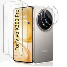 4pcs Screen Protector & Lens Protector Set Compatible With Vivo / Lite/V50/V50 Lite/X300/X300 Pro/X200/X200 Pro/X200FE, Fashionable Design, Perfect Fit, Glass, High-Quality Protective Film, Smartphone Screen Protector, Tempered Glass Protector, Smartphone Accessories, Smartphone Care Kit, Thin Design, Smartphone Protective Film - Clear - View 11