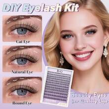 B&Q Venus Lash Clusters Invisible Band False Eyelashes Clusters Natural Cluster Eyelash Extensions Comfortable Individual Lashes Extension DIoft Eyelash Clusters (Venus-MIX8-18),38504955 - French Floral - View 2