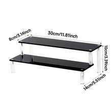 1pc Acrylic Multi-Layer Cosmetic Storage & Display Rack, Suitable For Perfume, Skincare, Makeup, Grooming Accessories Storage And Display, Home & Room Decor - Black - View 17