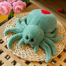 1pc Realistic Red-Tailed Spider Polyester Pillow, Office Nap Pillow, Funny Plush Doll, Office Break Pillow, Holiday Gift, Valentine's Day Gift, Party Gift - Multicolor - View 2