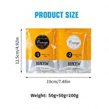 2包/套果冻足浴盐/沐浴盐 - 去角质足浴 - 排毒果冻足浴 - 滋润柔嫩双足，香味包括薰衣草、玫瑰、柠檬、橙子，随机包装，母亲节礼物，送给妈妈的礼物，浴室装饰，秋季装饰，浴室配件，返校季 - 2包/套 - 查看 12