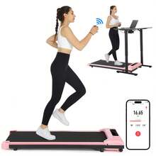 Ancheer Walking Pad Treadmill, Remote Controlled Under Desk Treadmill Quiet With LED Display, Installation-Free For Home Office - View 1