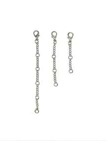 Stainless Steel Necklace Extension Chain, Extender Tail Chain Suitable For Bracelets, Anklets, Jewelry Making - Silver - View 7