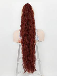 30-Inch Clip-On Ponytail Wig, Wavy And Voluminous Long Curly Wig, Synthetic Fiber High Ponytail, Cornrow Perm Ponytail,Suitable For Women's Parties,Holiday Gift,Music Festival,Party Hair Accessories, Ideal For Daily Wear, Salon Use, Cosplay, Wedding, Y2K, Lolita, JK, Suitable For Thin Hair, Beginners And All Skin Tones,New Year And Valentine's Day Gift Giving,Hair Decoration - Multicolor - View 10
