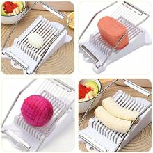 Multi-Functional Stainless Steel Manual Slicer, Cuts Cheese, Fruits, Eggs And Ham, Kitchen Tool For Foie Gras, Tofu, Avocado Slicing - Multicolor - View 7