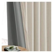 NaturalBlackout Curtains 90 Inch Long - 2 Panels Room Darkening Drapes For Bedroom/Living Room - Beige Linen Light Blocking Thermal Insulated Curtains - 如圖632 - 查看 4