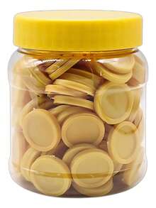 TendenciaFichas Plastico Colores Para Contar O Jugar Loteria (100 Pz) AmarilloCalidad premium - Amarillo - Ver 6