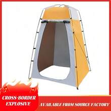 1pc Outdoor Spring/Summer New Portable Folding Shower Tent, Single Person Changing Room Tent, Windproof, Spacious, Convenient For Travel, Camping And Recreation, Camping Equipment, Camping Essentials - Multicolor - View 10