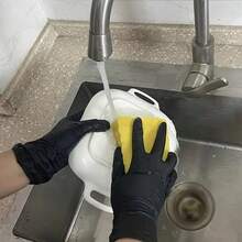 20/50/100pcs Disposable Nitrile Gloves, Durable Household Cleaning Gloves, Waterproof Gloves, Suitable For Kitchen Cleaning, Tattooing, Hair Dyeing, Pet Care, Salon, Cleaning Supplies, Home Tools (No Packaging Box) - Black - View 6