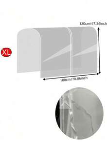 服装防尘罩，落地式服装架衣物防尘罩 - 半透明 - 查看 9