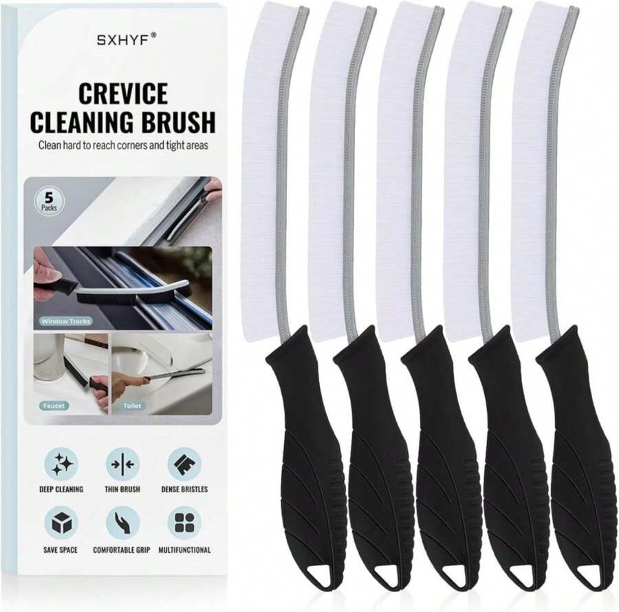SXhyf Cleaning Brush - Hard Bristle Crevice Cleaning Brush, Multifunctional Gap Scrub Brush, Kitchen Essentials, Bathroom Cleaner Tools For Household Use, Home, Window, Toilet, Stove - ColorJ - 查看 1