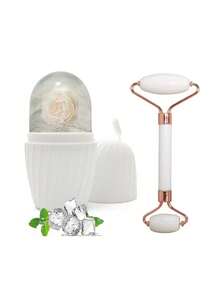 2/3pcs Ice Roller Face Care Set, Face Massage Roller Scraping Tool Set, Facial SPA Care Tools Beauty Set, Face Massage Roller Lifting Contour Tool, Reusable Ice Cube Tray - Multicolor - View 11