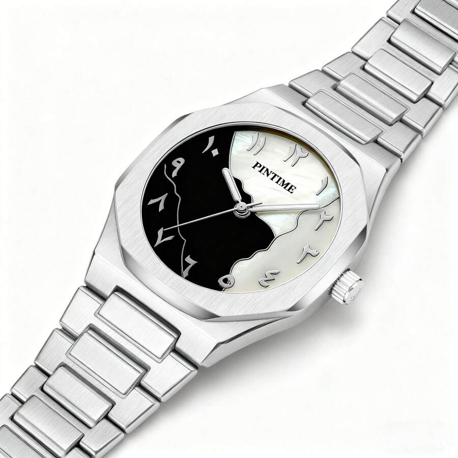 1pc Men's Quartz Watch, Luminous Fashion Business Calendar Wristwatch, Suitable For All Occasions, Looks Great On Any Man - one-size - View 1