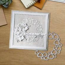 Creative Flower ,Love Metal Cutting Dies, DIY Scrapbooking Album And Embossing Stencil, Greeting Card Making Tool, Card Paper Cutting Crafts ,Gift Card Making Template Die Cuts.