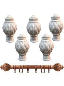 2 pezzi Finali in plastica per asta tenda, Finali in plastica per asta tenda doccia, Finali decorativi per asta tenda, Finali per asta, Finali sigillanti per asta, Accessori per asta tenda, Decorazione per la casa, Accessori decorativi, Finali per asta romana - Multicolore - Visualizzare 9