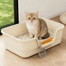 1 hộp vệ sinh cho mèo kiểu mở bên hông, dung tích lớn, thiết kế bán kín, chống tràn, chất lượng cao và dễ vệ sinh, kiểu dáng tối giản, phù hợp cho mèo con, mèo trưởng thành và gia đình nuôi nhiều mèo. - Nhiều màu - Xem 9