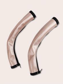 1 套黑色/棕色 PU 皮革婴儿车车把套，可拆卸防滑保护手柄，防流口水/防咬，可清洗且耐用，通用（包含 2 个 5.9 英寸 * 3.9 英寸套） - 彩色 - 查看 16